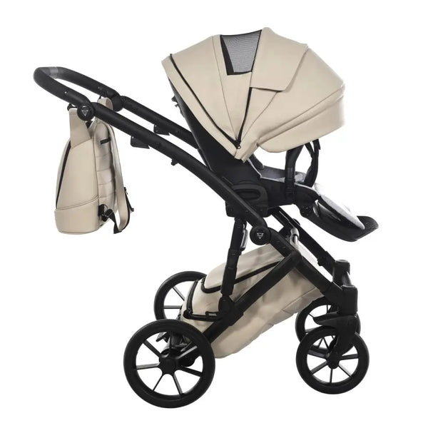 Junama Space Eco Leatherette 4 in 1 Travel System with Isofix Base - Latte Junama