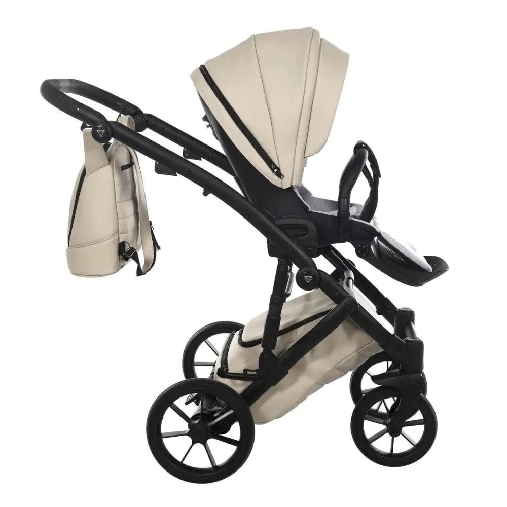 Junama Space Eco Leatherette 4 in 1 Travel System with Isofix Base - Latte Junama