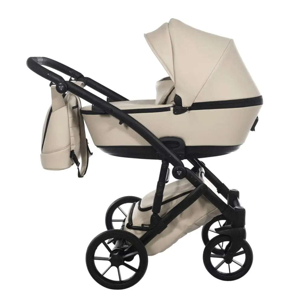 Junama Space Eco Leatherette 4 in 1 Travel System with Isofix Base - Latte Junama