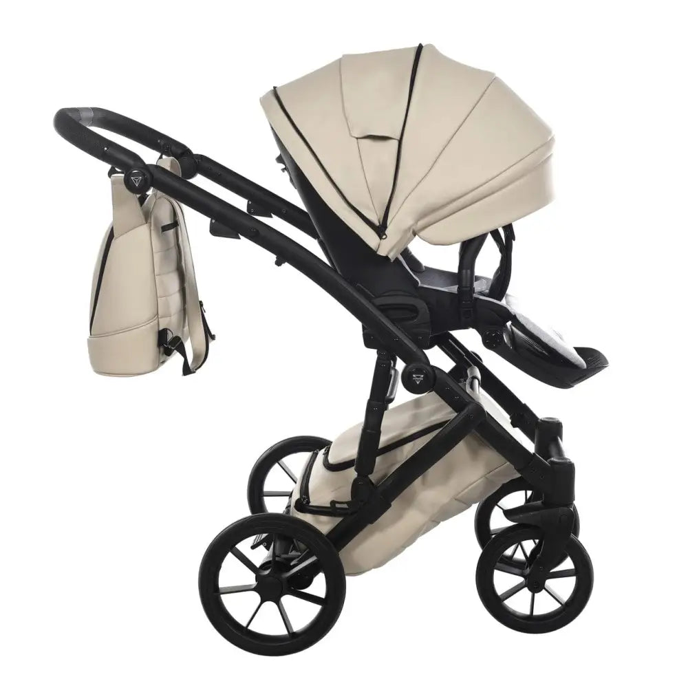 Junama Space Eco Leatherette 4 in 1 Travel System with Isofix Base - Latte Junama