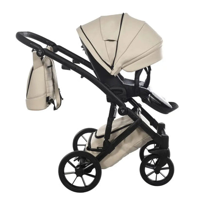 Junama Space Eco Leatherette 4 in 1 Travel System with Isofix Base - Latte Junama