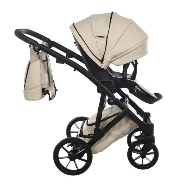 Junama Space Eco Leatherette 4 in 1 Travel System with Isofix Base - Latte Junama