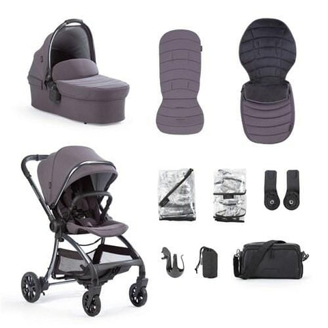 Junior Jones Aylo Dark Slate - 10 Piece Stroller Bundle