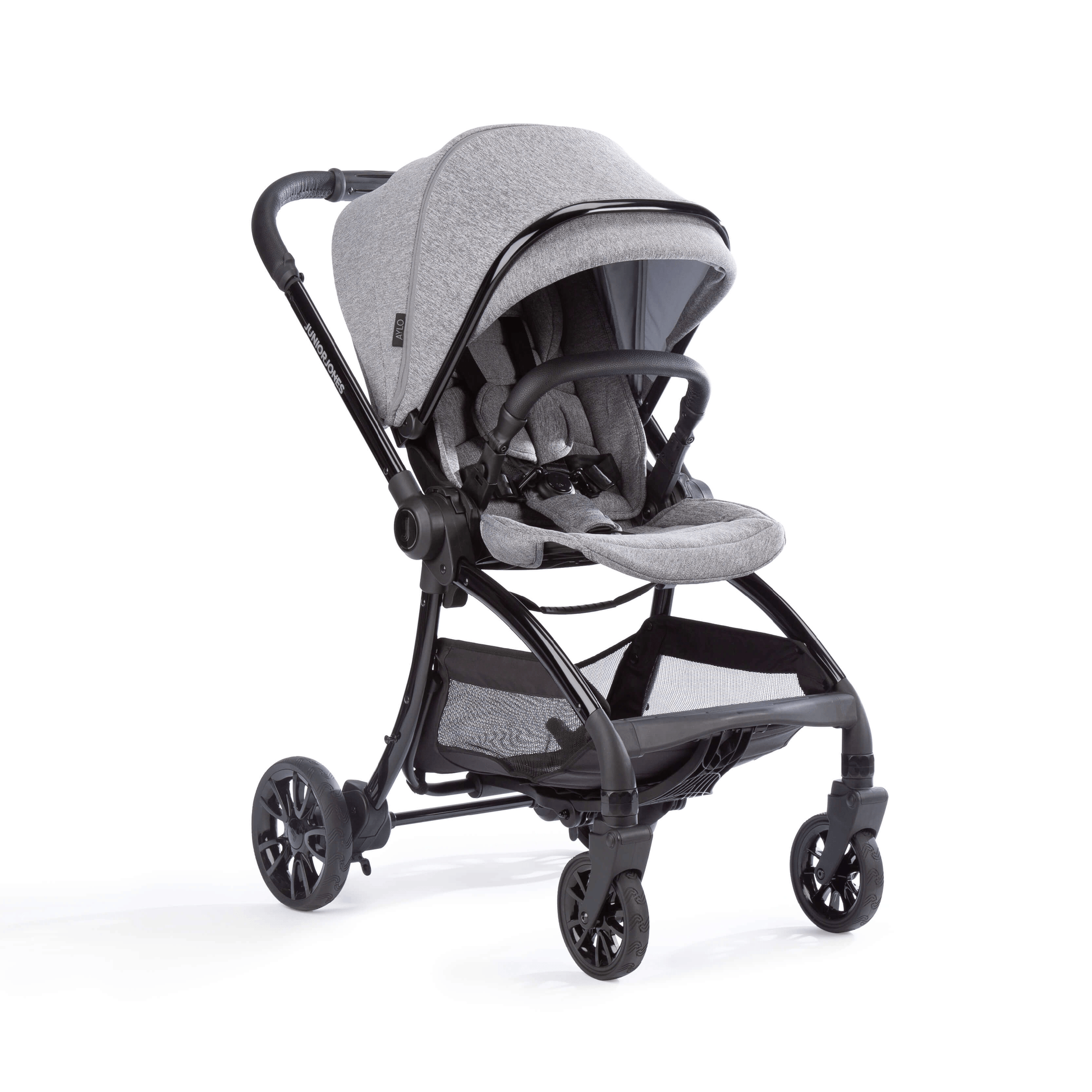 Junior Jones Aylo Grey Marl - 10 Piece Stroller Bundle  Junior Jones   