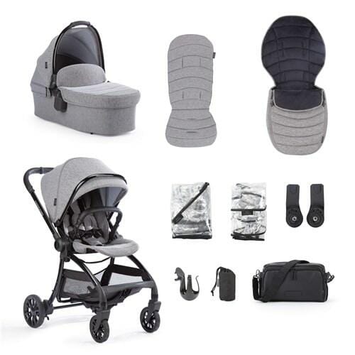 Junior Jones Aylo Grey Marl - 10 Piece Stroller Bundle  Junior Jones   