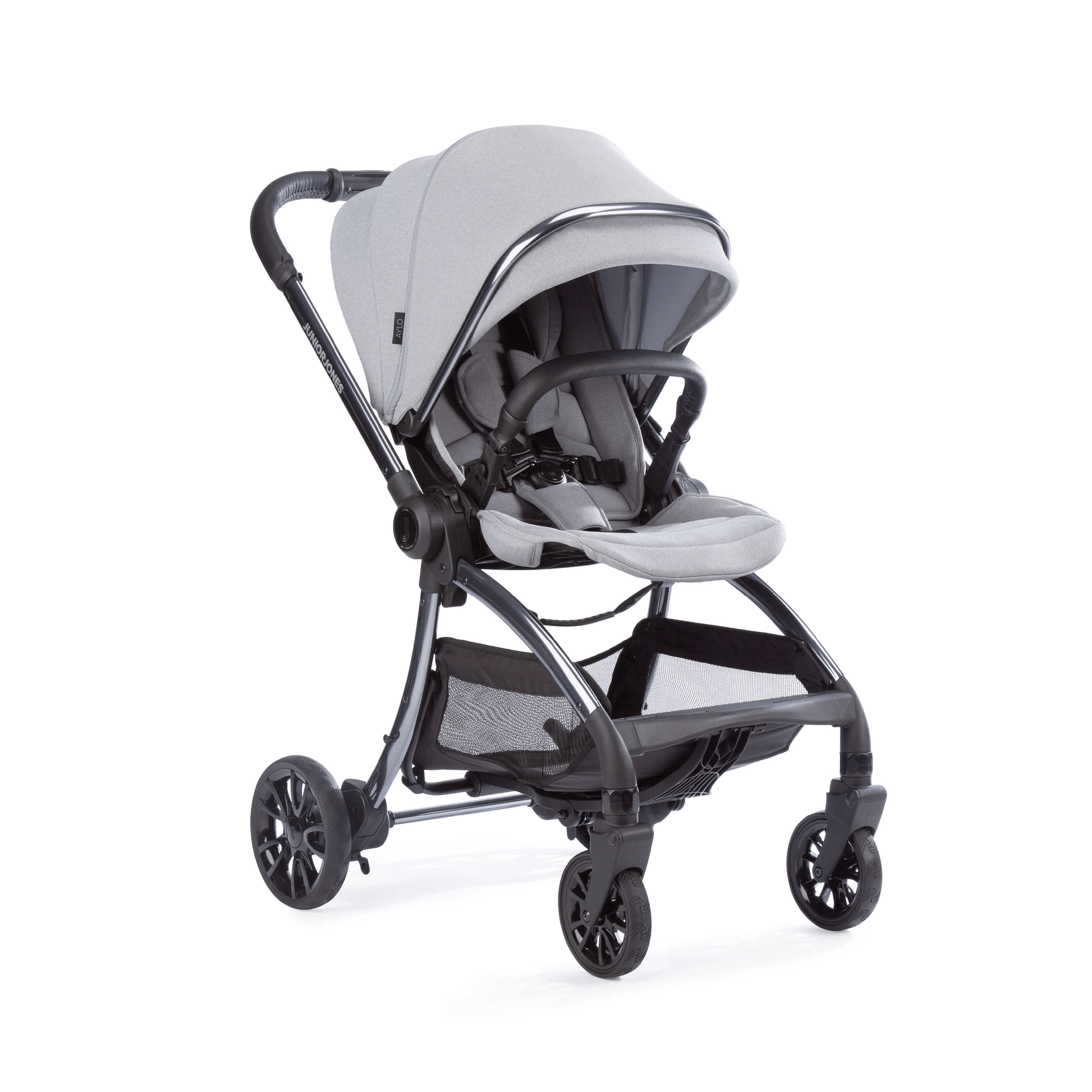 Junior Jones Aylo Pebble Grey - 10 Piece Stroller Bundle  Junior Jones   