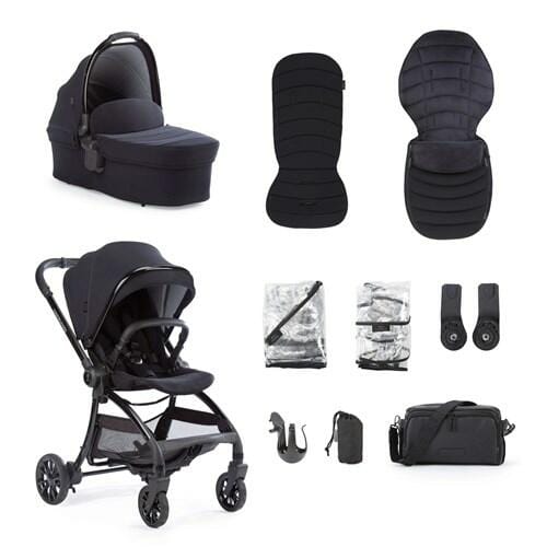 Junior Jones Aylo Rich Black - 10 Piece Stroller Bundle Junior Jones