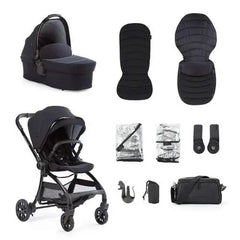 Junior Jones Aylo Rich Black - 10 Piece Stroller Bundle