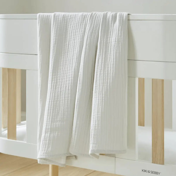 Kiki & Sebby 4 Layer Muslin Blanket - Grey Kikki & Sebbi