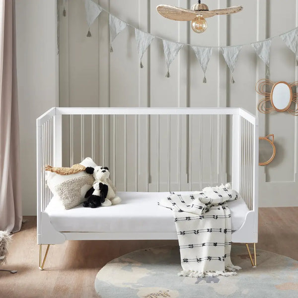 Kimi Acrylic Mini Cot Bed 2 Piece Nursery Furniture Set Babymore