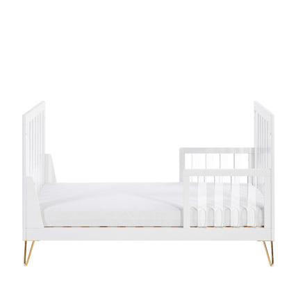 Kimi Acrylic XL 2 Piece Nursery Furniture in White and Gold Babymore