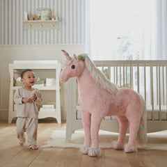 Large Free Standing Unicorn - Rainbow