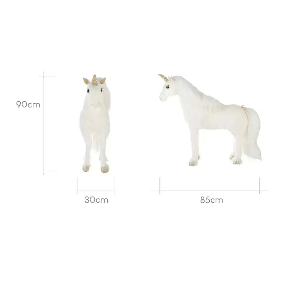 Large Free Standing Unicorn - White Cuddle Co