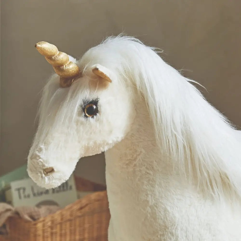 Large Free Standing Unicorn - White Cuddle Co