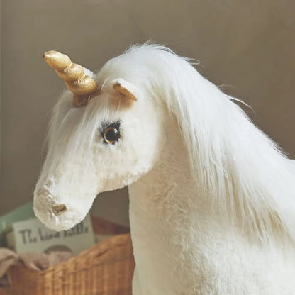 Large Free Standing Unicorn - White Cuddle Co