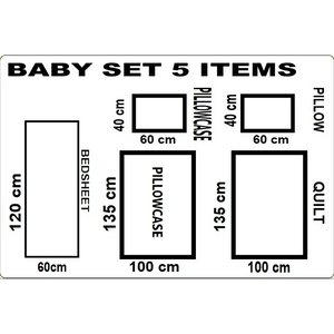 Luxury 5-Piece Blue Baby Bedding Set – Carousel Design | 100% Cotton | Fits Standard Cot