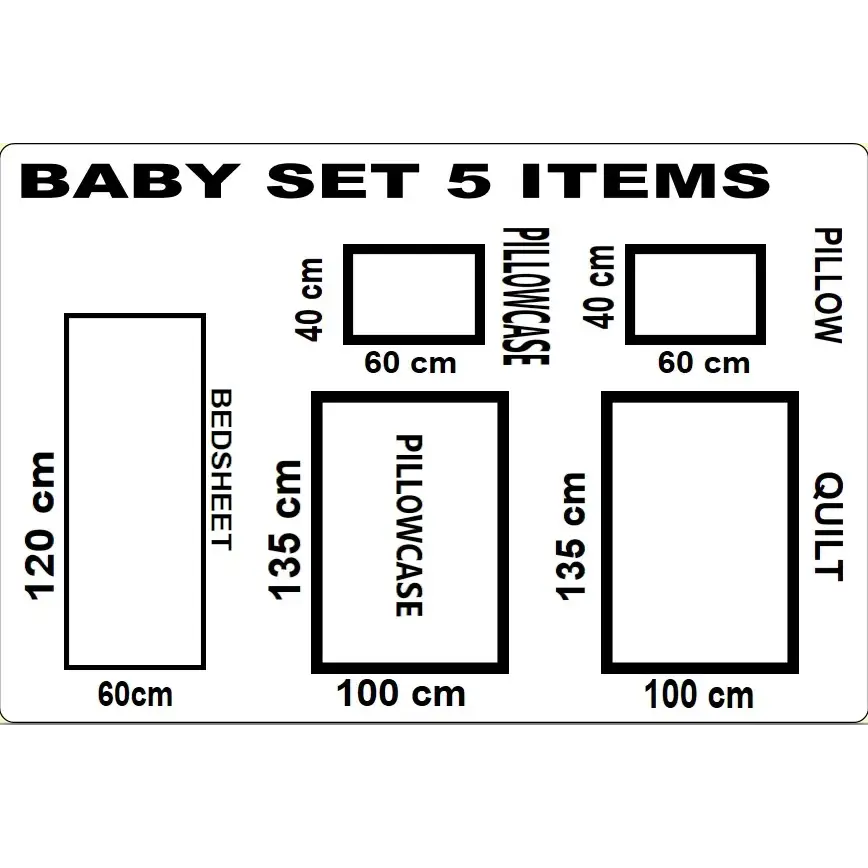 Luxury 5-Piece Pink Baby Bedding Set – Carousel Design | 100% Cotton | Fits Standard Cot