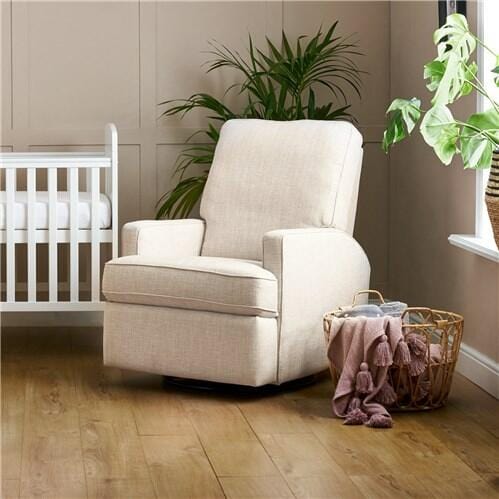 Madison 360 Swivel Glider Reclining Nursery Chair - Oatmeal  Obaby   