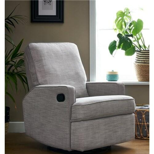 Madison 360 Swivel Glider Reclining Nursery Chair - Pebble  Obaby   