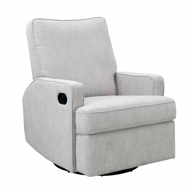 Madison 360 Swivel Glider Reclining Nursery Chair - Pebble  Obaby   