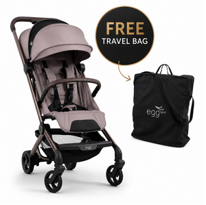 Egg® Sky Stroller in Taupe Lightweight Cabin-Approved Travel Pushchair (8kg) - Free Travel Bag