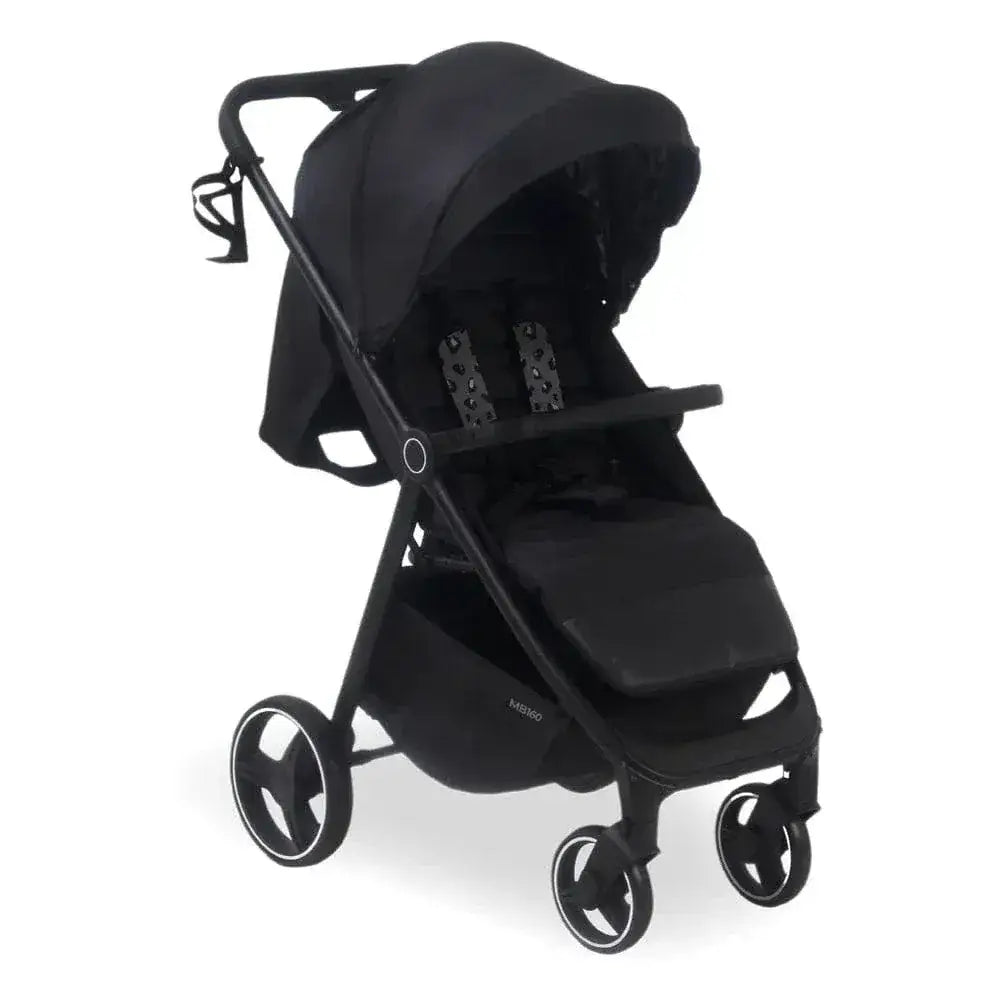 MB160 Plus Pushchair with Raincover - Black Leopard General My Babiie