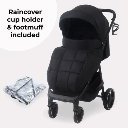 MB160 Plus Pushchair with Raincover - Black Leopard General My Babiie