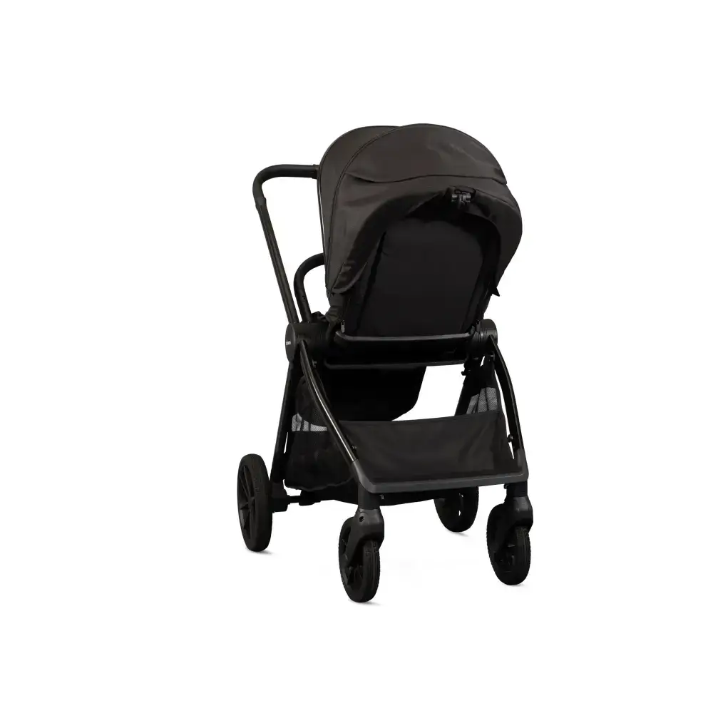 Mee-go Cocoon 4-in-1 Travel System with 360° Spin Car Seat ISOFIX Base & House Stand - Liquorice