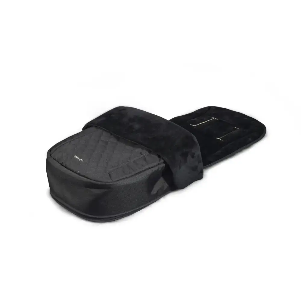 Mee-go Cocoon 4-in-1 Travel System with 360° Spin Car Seat ISOFIX Base & House Stand - Liquorice