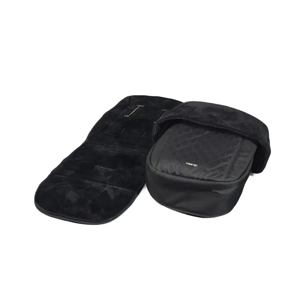 Mee-go Cocoon 4-in-1 Travel System with 360° Spin Car Seat ISOFIX Base & House Stand - Liquorice