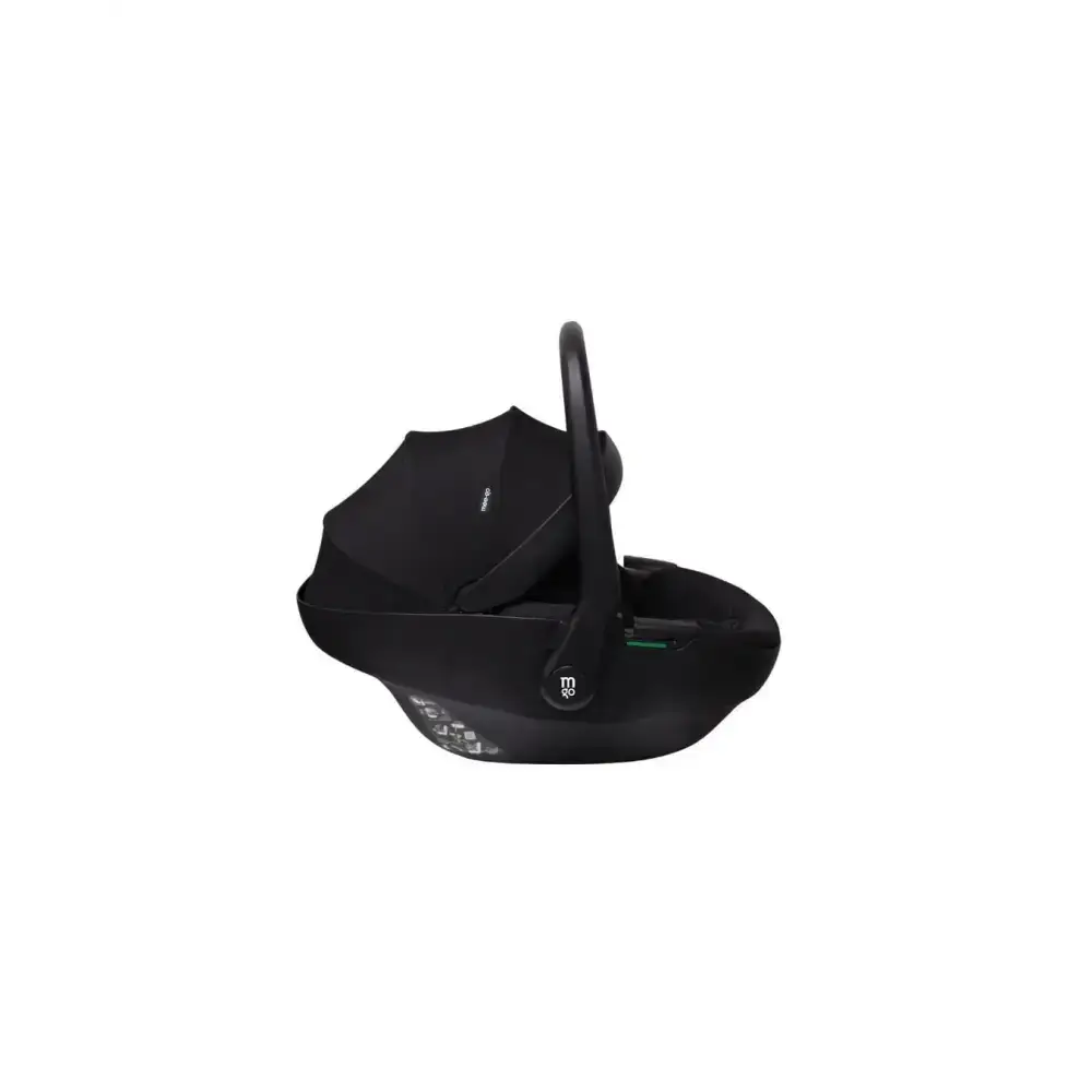 Mee-Go Milano Natura 3 in 1 Travel System + ISOFIX Base – Carbon Black | with 360 Spin Car Seat General Mee-go