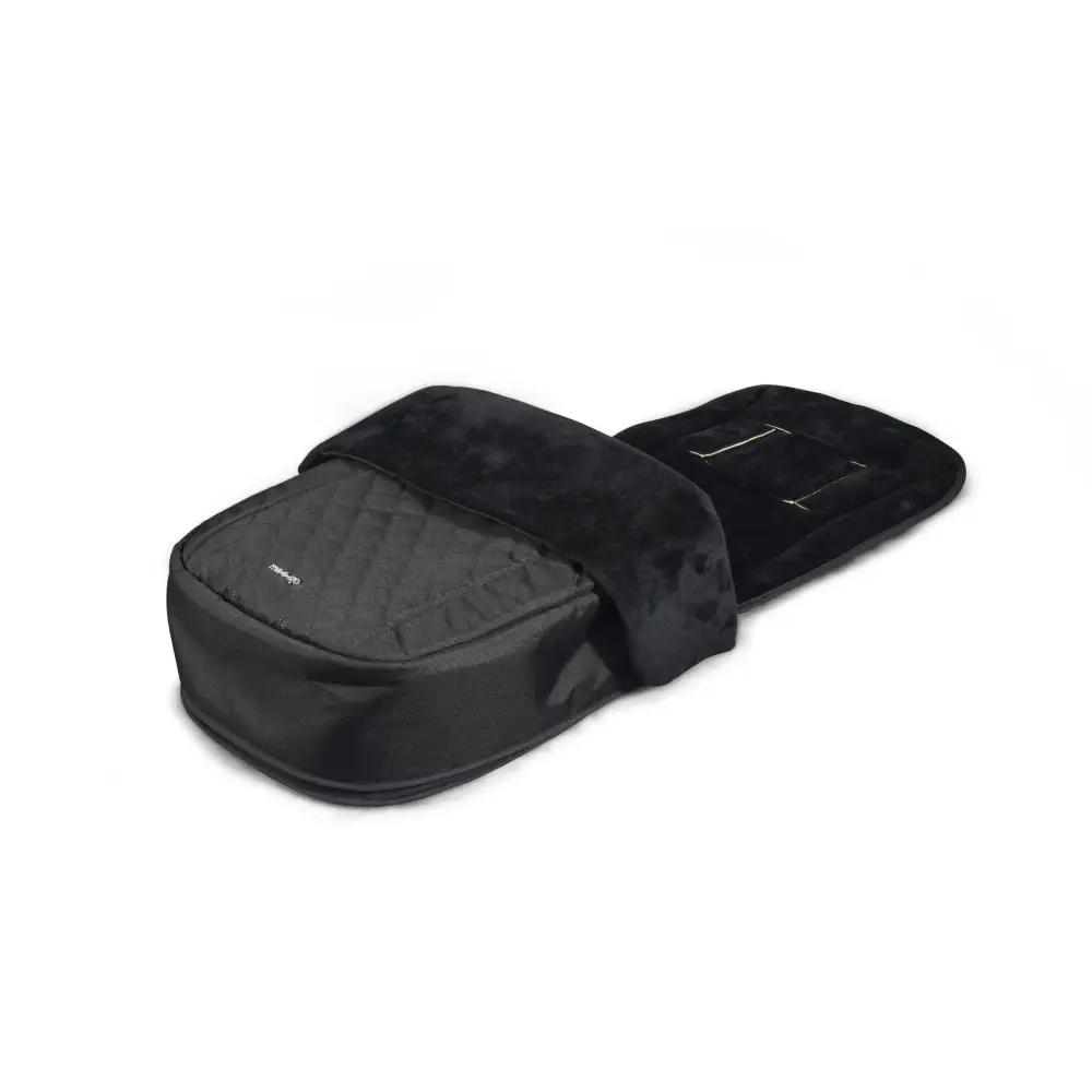 Mee-go Cocoon 4-in-1 Travel System with 360° Spin Car Seat ISOFIX Base & House Stand - Liquorice