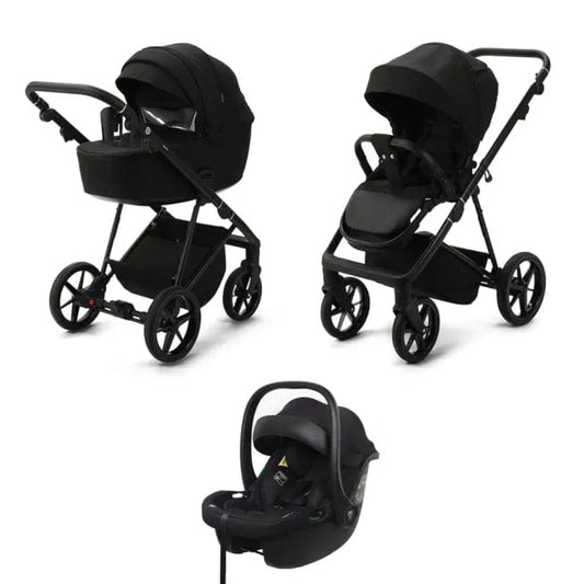 Mee-Go Milano Evo 3 in 1 Travel System - Abstract Black  Mee-go 3 in 1 Travel System Only  