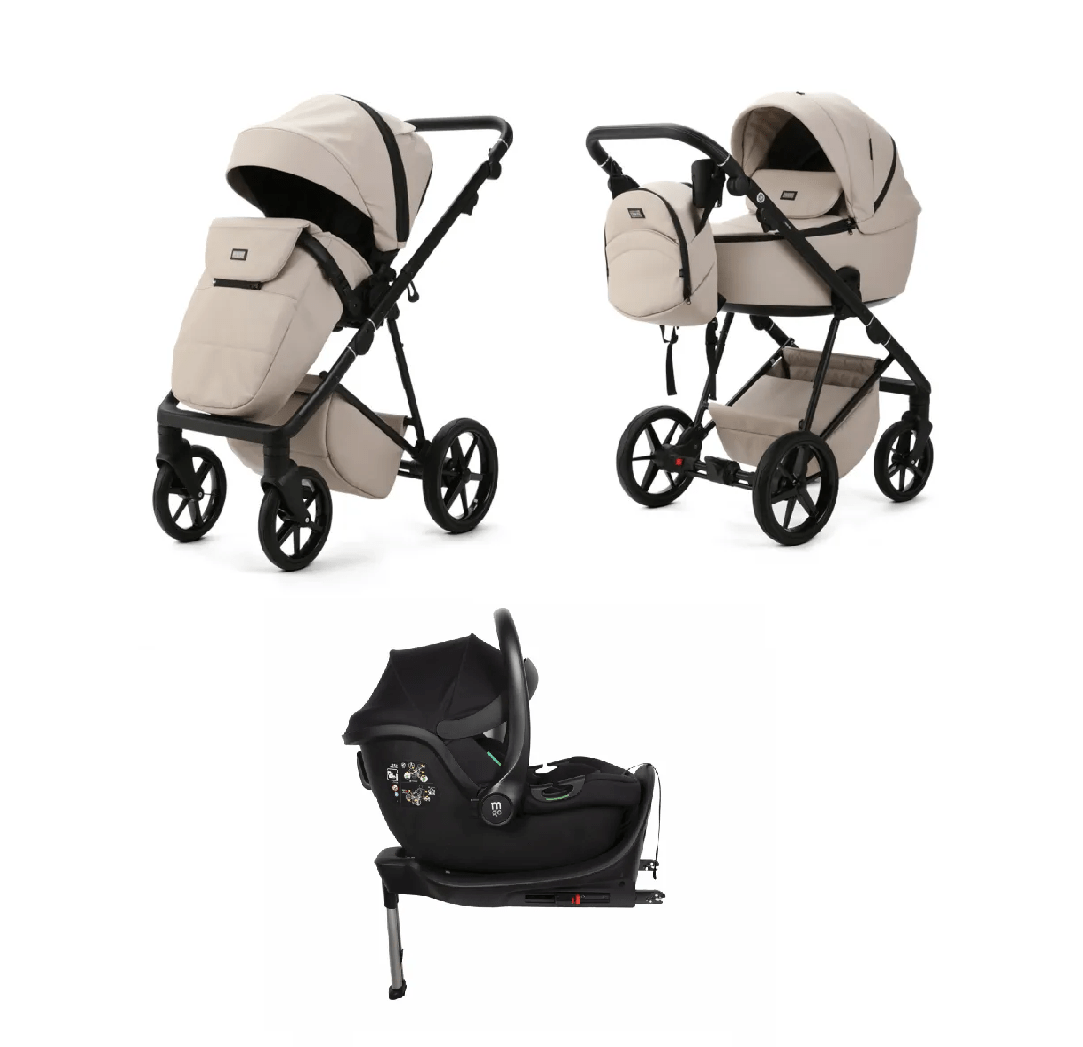 Mee-Go Milano Evo 3 in 1 Travel System - Sahara  Mee-go 3 in 1 Travel system With Isofix Base  