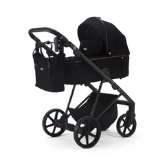 Mee-Go Milano Natura 3 in 1 Travel System + ISOFIX Base – Carbon Black | with 360 Spin Car Seat