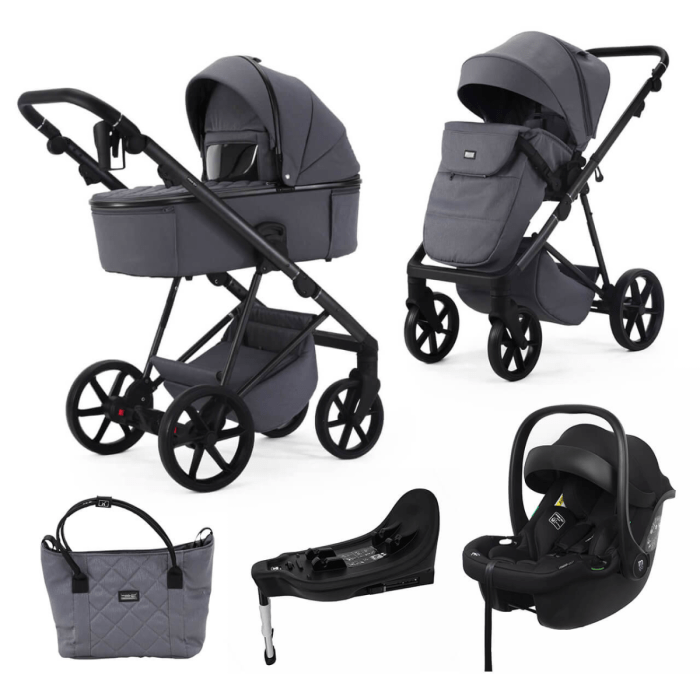 Mee-Go Milano Natura 3 in 1 Travel System + Isofix - Stone General Mee-go