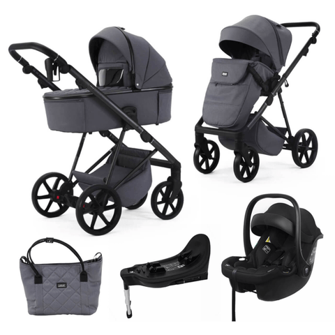 Mee-Go Milano Natura 3 in 1 Travel System + Isofix - Stone