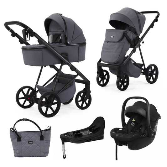 Mee-Go Milano Natura 3 in 1 Travel System + Isofix - Stone General Mee-go