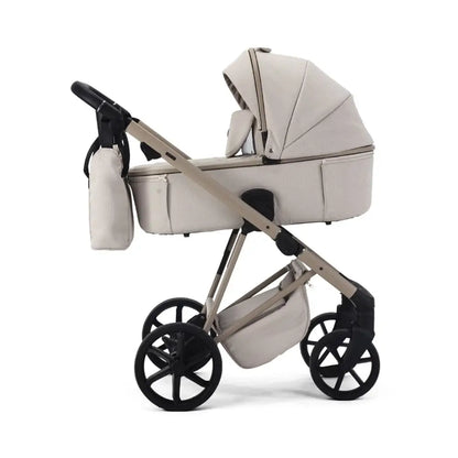 Mee-Go Milano Natura 3 in 1 Travel System + Isofix - Vanilla General Mee-go