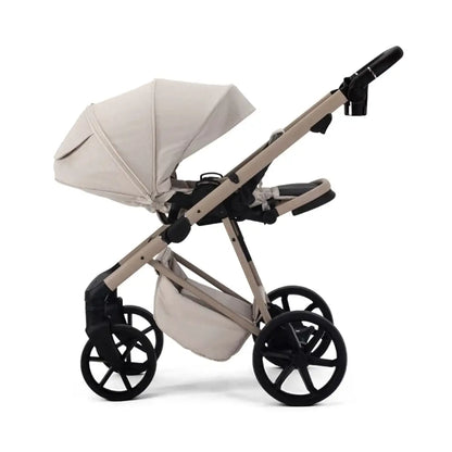Mee-Go Milano Natura 3 in 1 Travel System + Isofix - Vanilla General Mee-go