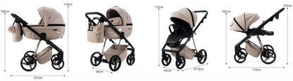 Mee-Go Quantum Special Edition 2 in 1 Travel System - Nude Mee-go