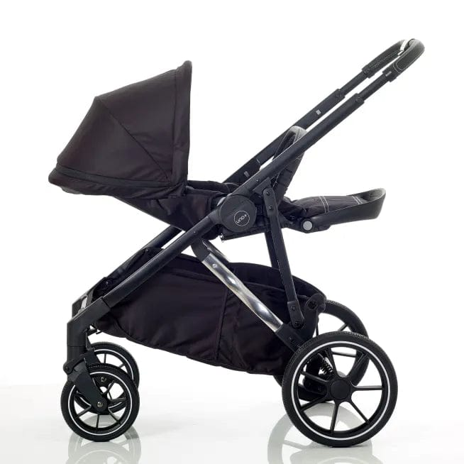 Mee-go Uno + 2 in 1 Pram Package Single to Double - Abstract Black  Mee-go   