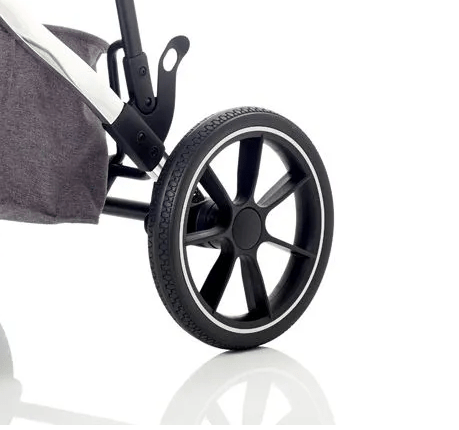 Mee-go Uno + 2 in 1 Pram Package Single to Double - Pearl Grey  Mee-go   