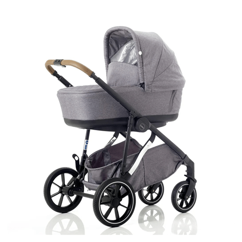 Mee-go Uno + 2 in 1 Pram Package Single to Double - Pearl Grey  Mee-go   