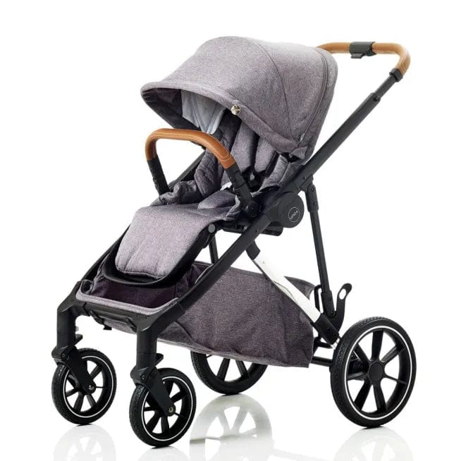 Mee-go Uno + 2 in 1 Pram Package Single to Double - Pearl Grey  Mee-go   