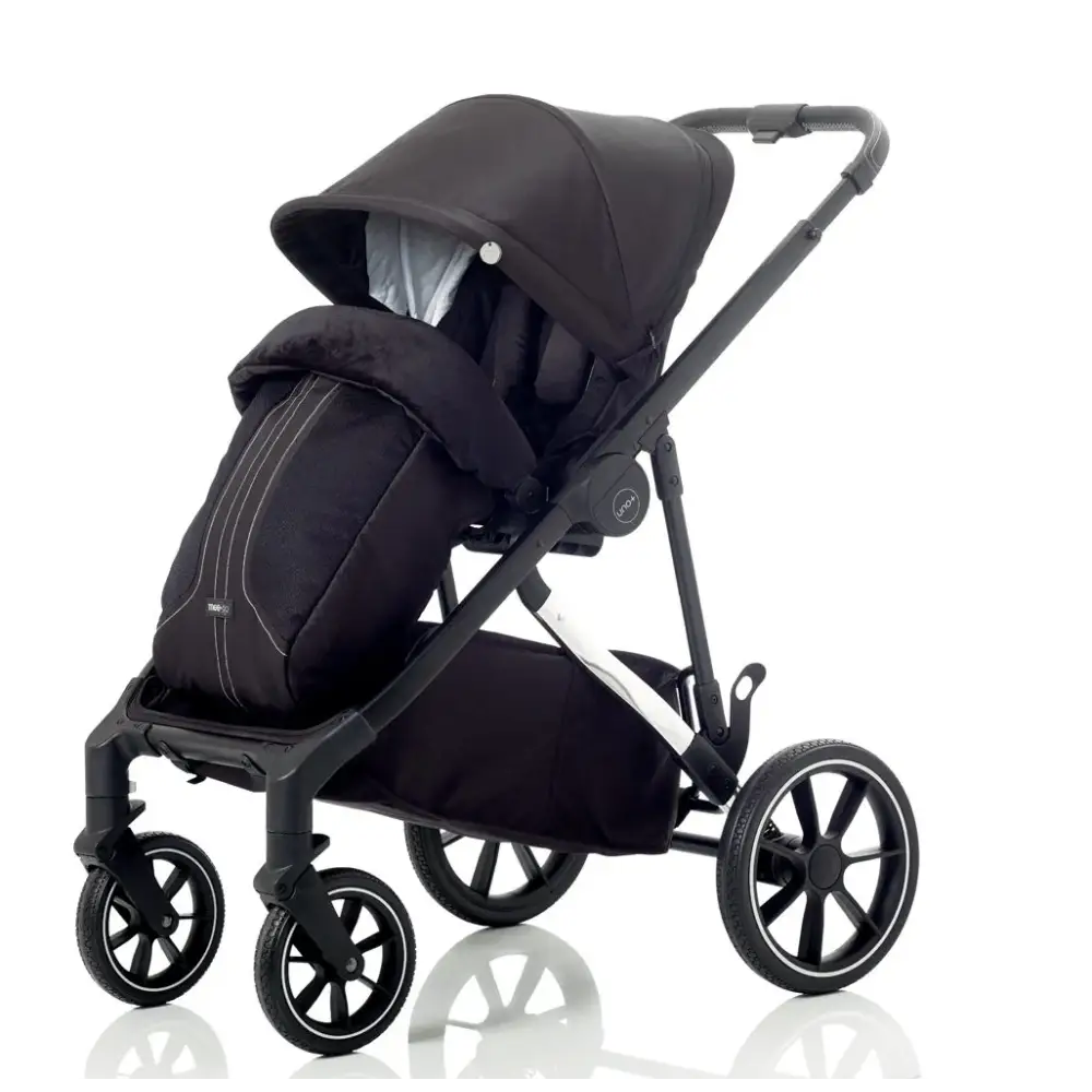 Mee-go Uno + Twin Pram Package - Allegra Black  Mee-go   