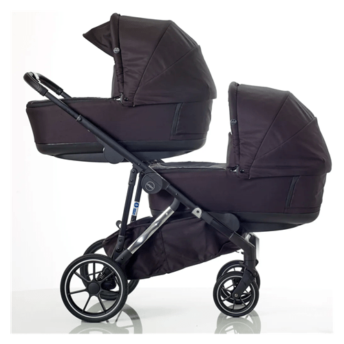 Mee-go Uno + Twin Pram Package - Allegra Black  Mee-go   