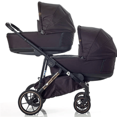 Mee-go Uno + Twin Pram Package - Dusty Rose