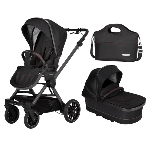 Mercedes AMG GT² Pushchair Bundle - Charcoal Black Mercedes Benz