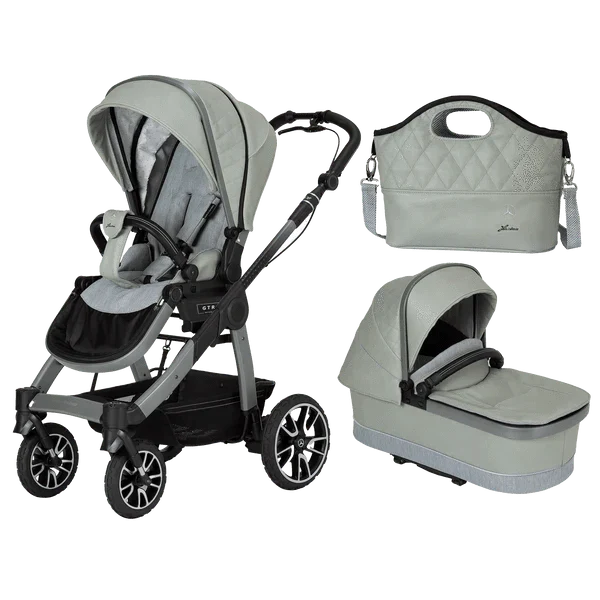 Mercedes Avantgarde All-Terrain GTR Pushchair Bundle - Sage Grey Mercedes Benz
